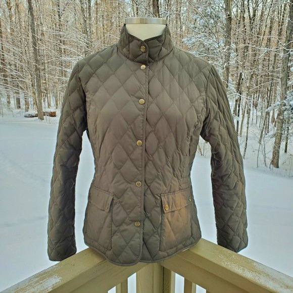 Eddie Bauer Seattle premium goose down jacket Girls XL Womens S Small Coat Green - Picture 2 of 11